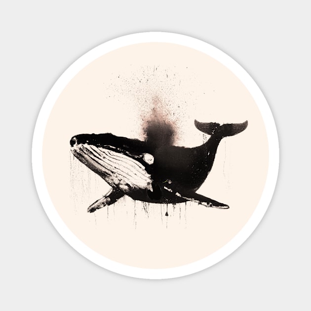 Inkback Whale Magnet by poppijanne